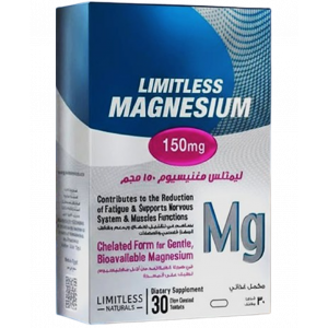 LIMITLESS MAGNESIUM 150 MG ( UNBUFFERED MAGNESIUM BISGLYCINATE ) — DIETARY SUPPLEMENT 30 FILM-COAED TABLETS